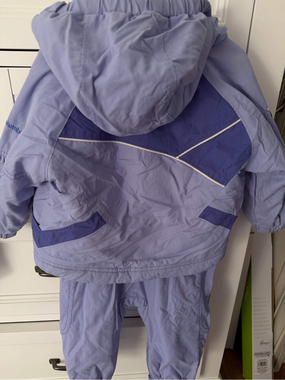 Columbia Toddler 18 M Lavender Purple Snow Suit WaterProof Jacket Adjustable Bib - Picture 8 of 11